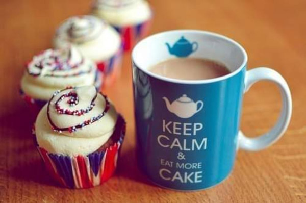 keep calm and eat more cake