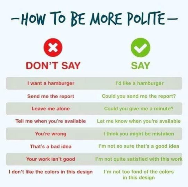 how to be more polite